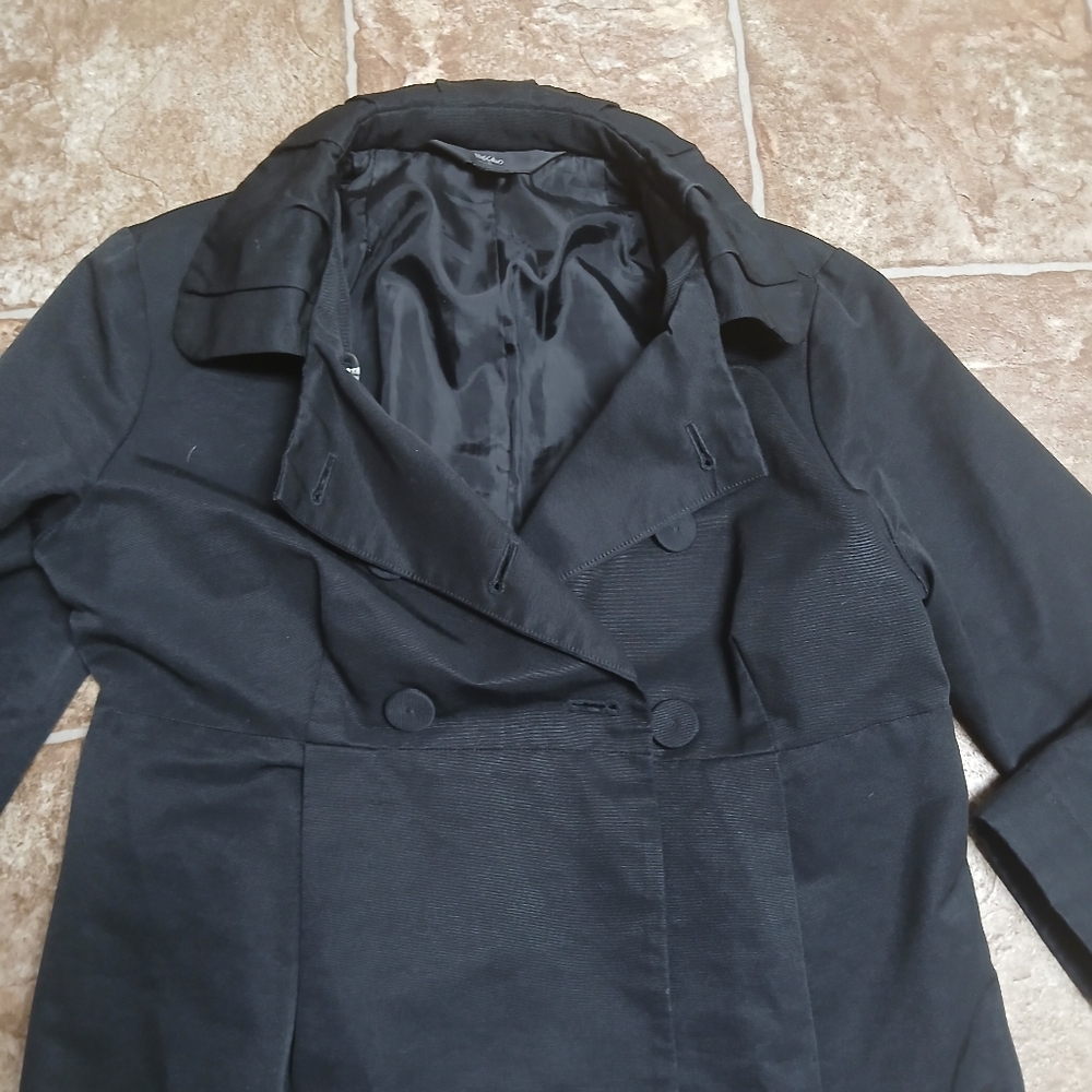 Guc Mossimo Black Double-Breasted Jacket Size Medium